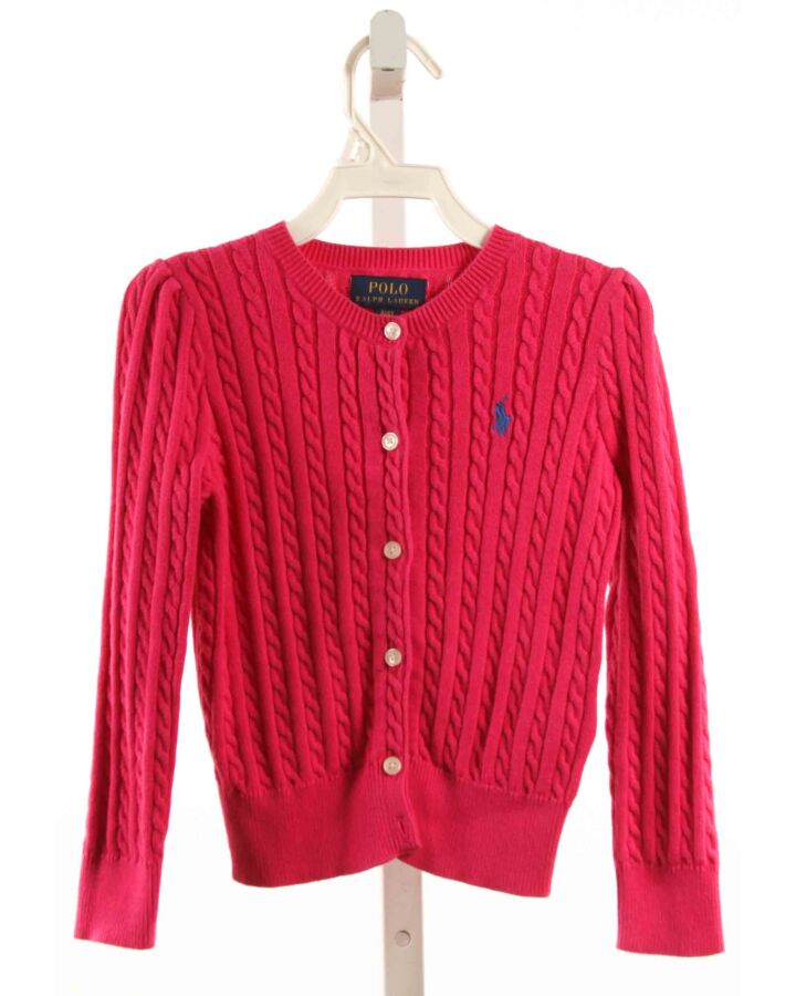 POLO BY RALPH LAUREN  HOT PINK    CARDIGAN