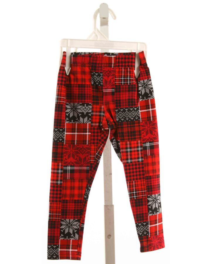 POLO BY RALPH LAUREN  RED  PLAID  LEGGINGS