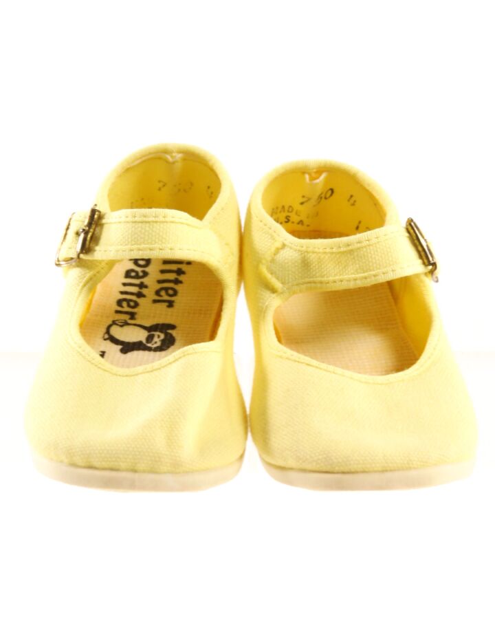 PITTER PATTER YELLOW MARY JANES  *EUC SIZE TODDLER 4