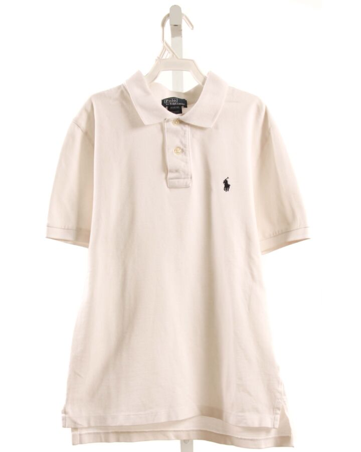 POLO BY RALPH LAUREN  WHITE PIQUE   KNIT SS SHIRT