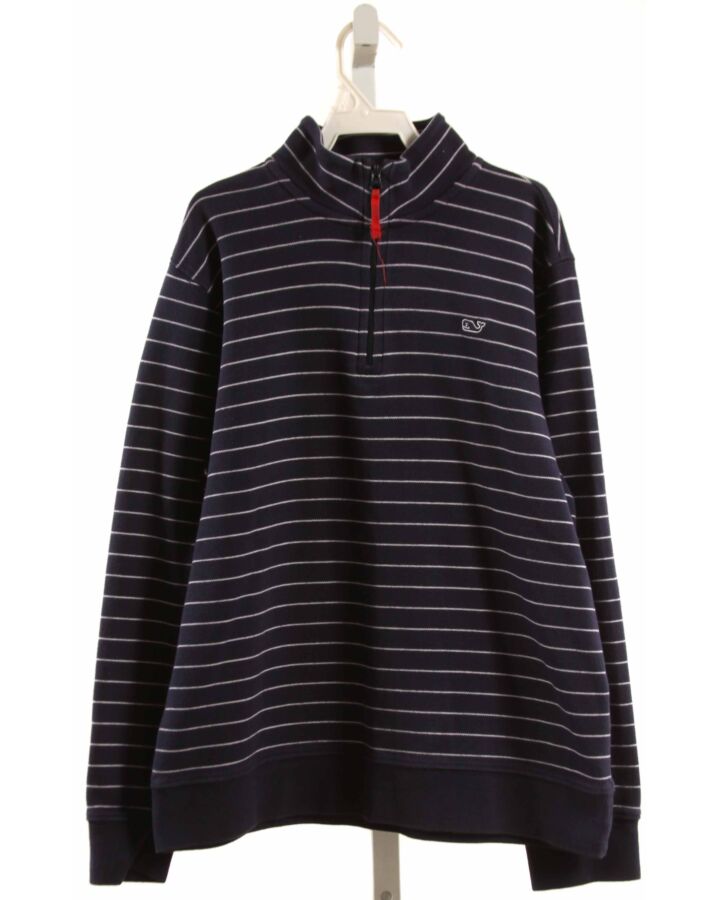 VINEYARD VINES  NAVY  STRIPED  PULLOVER