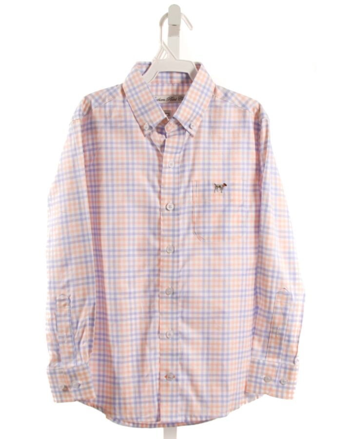 SOUTHERN POINT CO  LT BLUE  PLAID  DRESS SHIRT