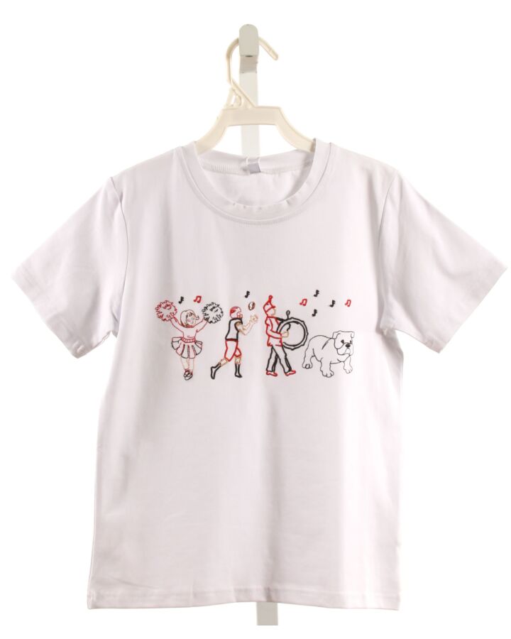 LITTLE LOUANNE  WHITE   EMBROIDERED T-SHIRT