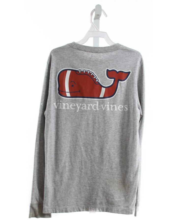 VINEYARD VINES  GRAY   PRINTED DESIGN T-SHIRT