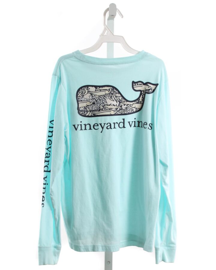 VINEYARD VINES  AQUA   PRINTED DESIGN T-SHIRT