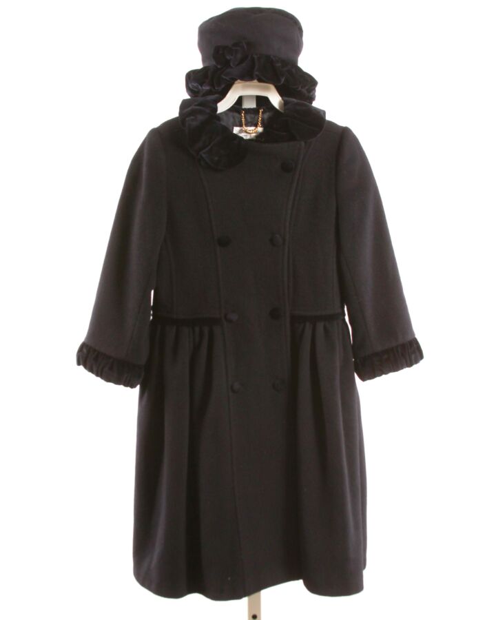 SARAH LOUISE  BLACK WOOL   DRESSY OUTERWEAR