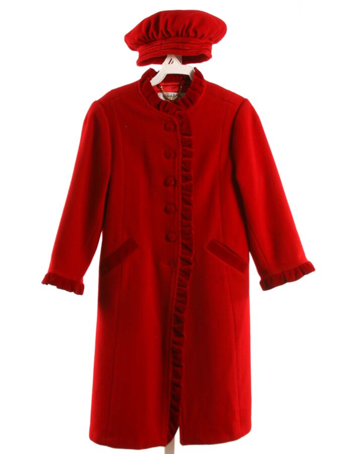 SARAH LOUISE  RED WOOL   DRESSY OUTERWEAR