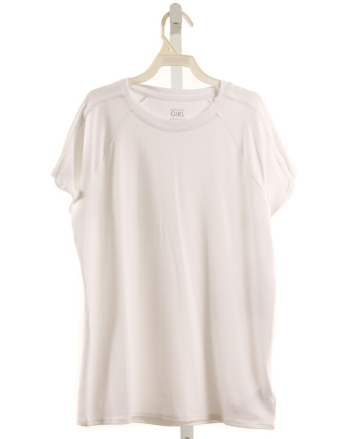 ATHLETA GIRL  WHITE    KNIT SS SHIRT