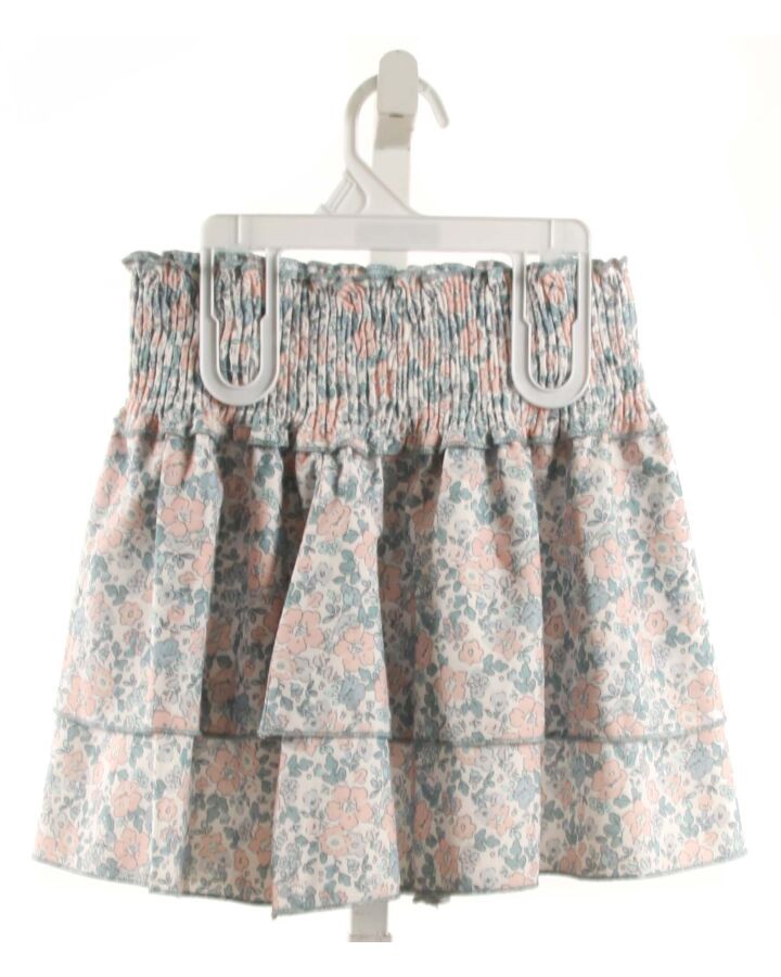 PLEAT.  LT PINK  FLORAL  SKIRT