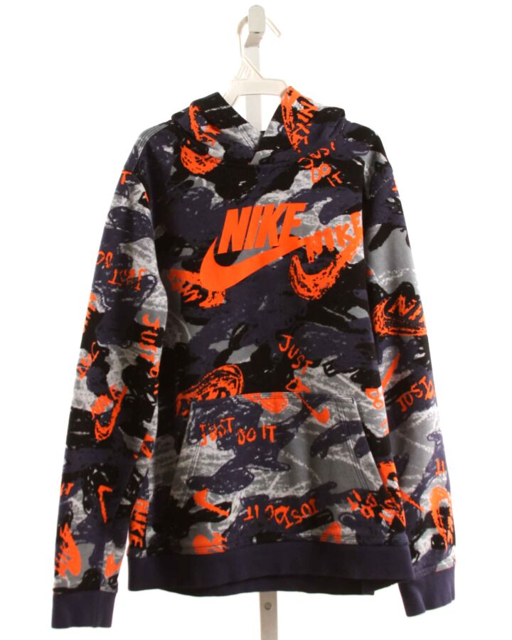 NIKE  ORANGE  PRINT  PULLOVER