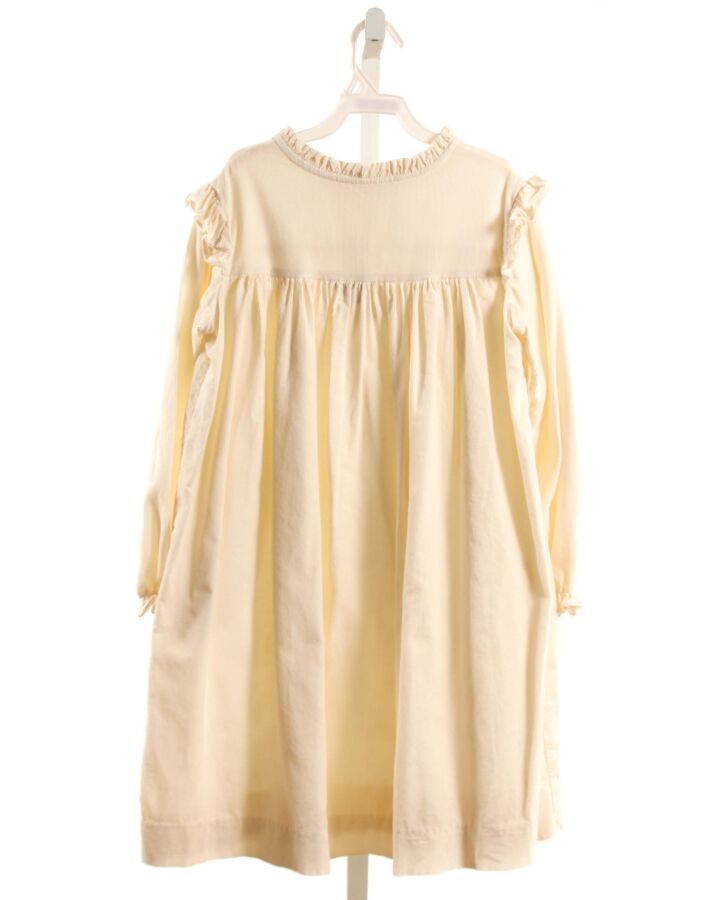 MARY & GRACE  CREAM CORDUROY   DRESS WITH RUFFLE