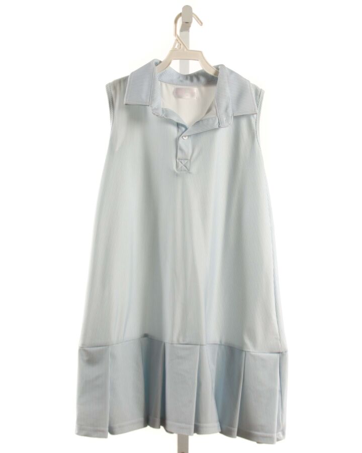 CECIL & LOU  LT BLUE  STRIPED  KNIT DRESS