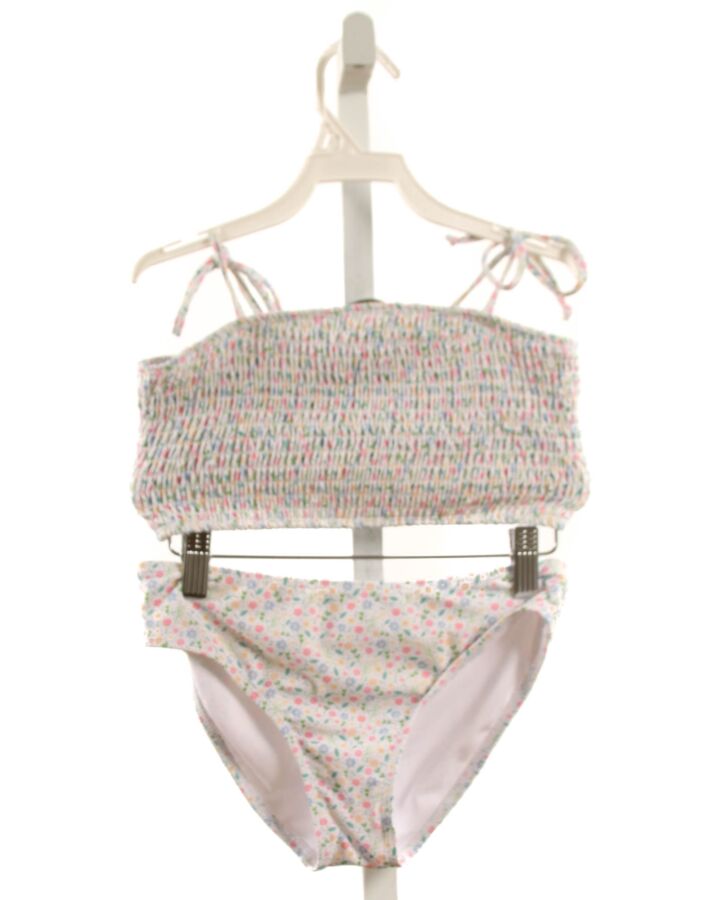 THE OAKS APPAREL   WHITE   SMOCKED 2-PIECE SWIMSUIT