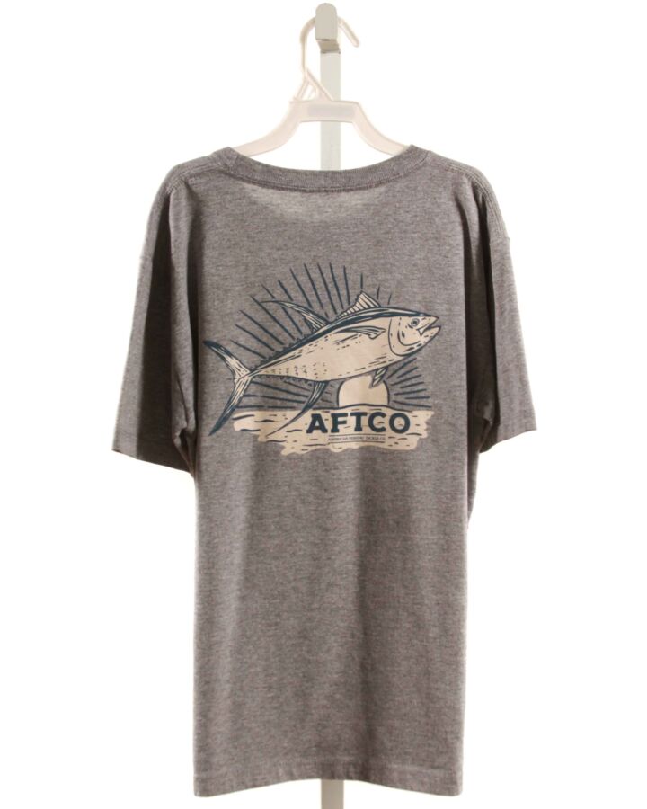 AFTCO  GRAY   PRINTED DESIGN T-SHIRT