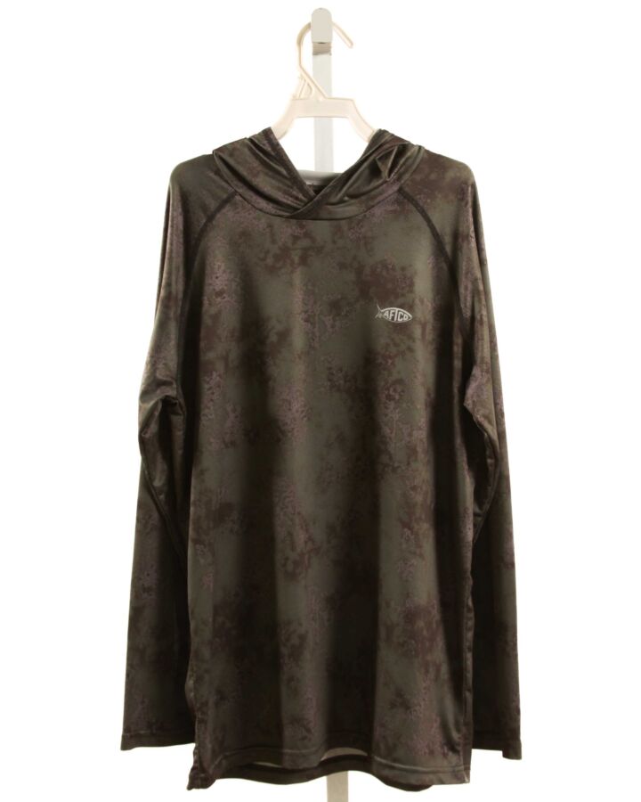 AFTCO  FOREST GREEN    KNIT LS SHIRT