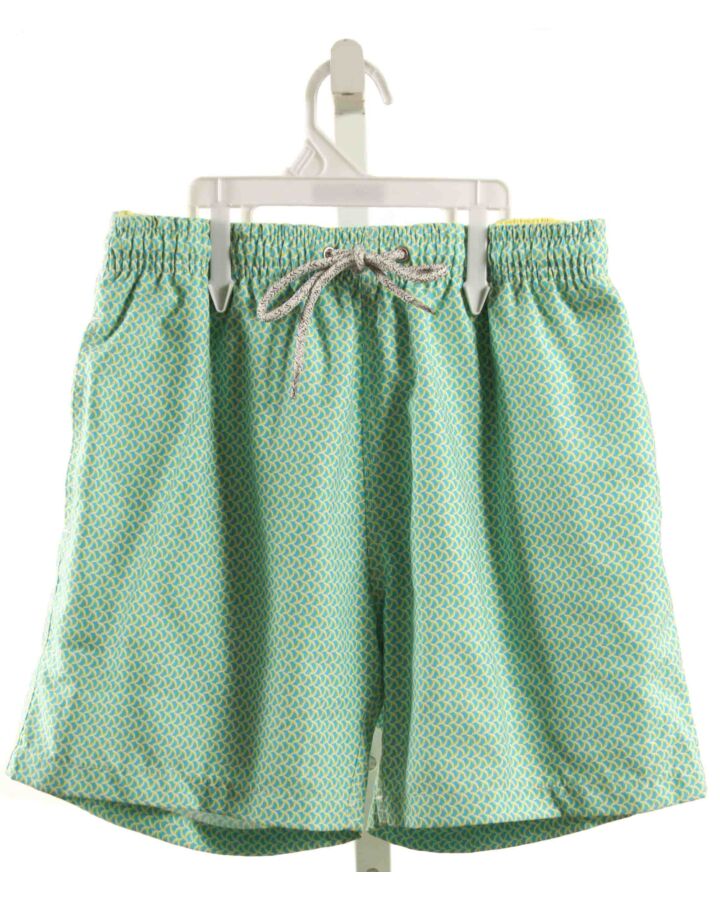 MICHAEL'S SWIMWEAR  LIME GREEN    SWIM TRUNKS