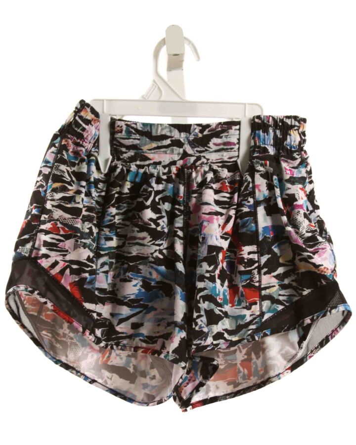 LULULEMON  BLACK   PRINTED DESIGN SHORTS