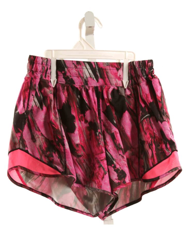 LULULEMON  HOT PINK   PRINTED DESIGN SHORTS