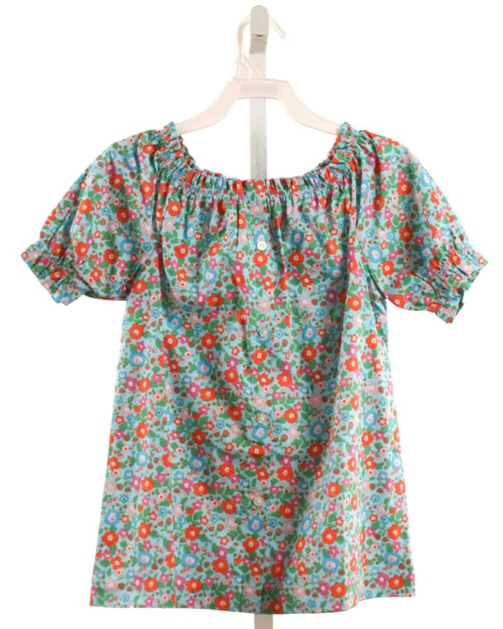 BISBY BY LITTLE ENGLISH  BLUE  FLORAL  SHIRT-SS