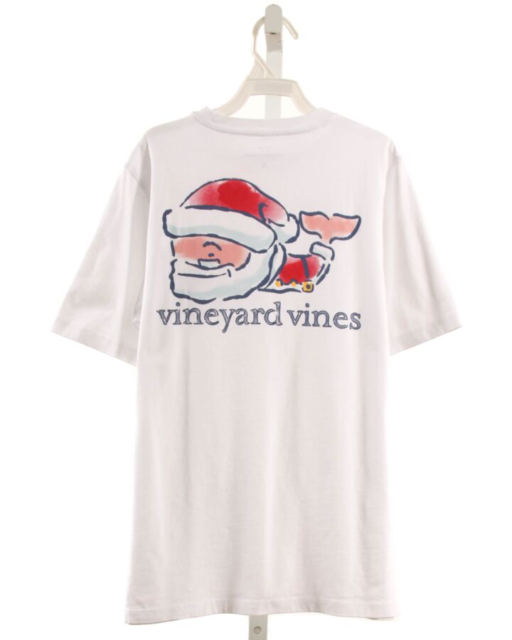 VINEYARD VINES  WHITE   PRINTED DESIGN T-SHIRT