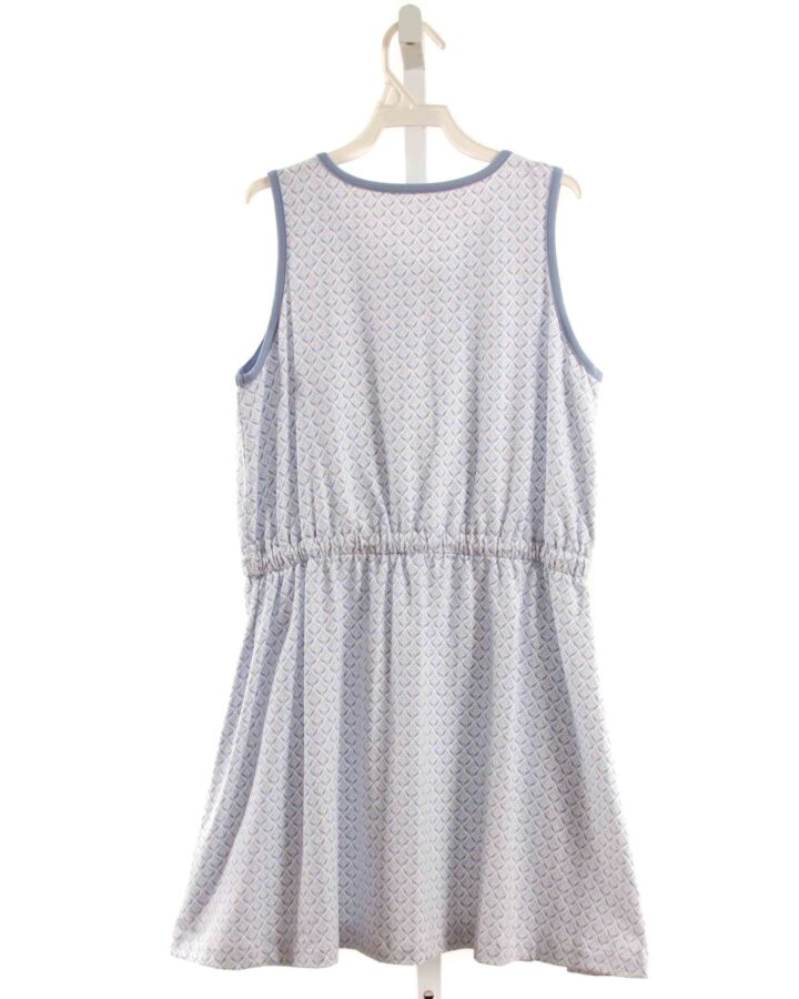SERENDIPITY  BLUE   PRINTED DESIGN KNIT DRESS