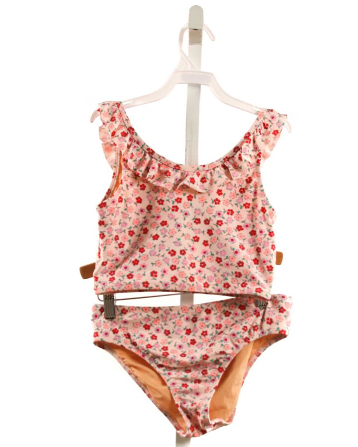 CREWCUTS  PINK  FLORAL  2-PIECE SWIMSUIT WITH RUFFLE