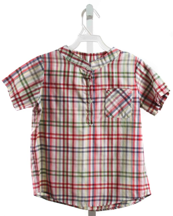 MARY & GRACE  PINK  PLAID  DRESS SHIRT