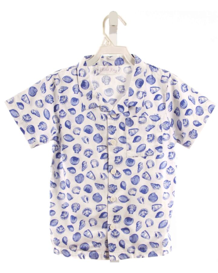 RACHEL RILEY  BLUE  PRINT  DRESS SHIRT