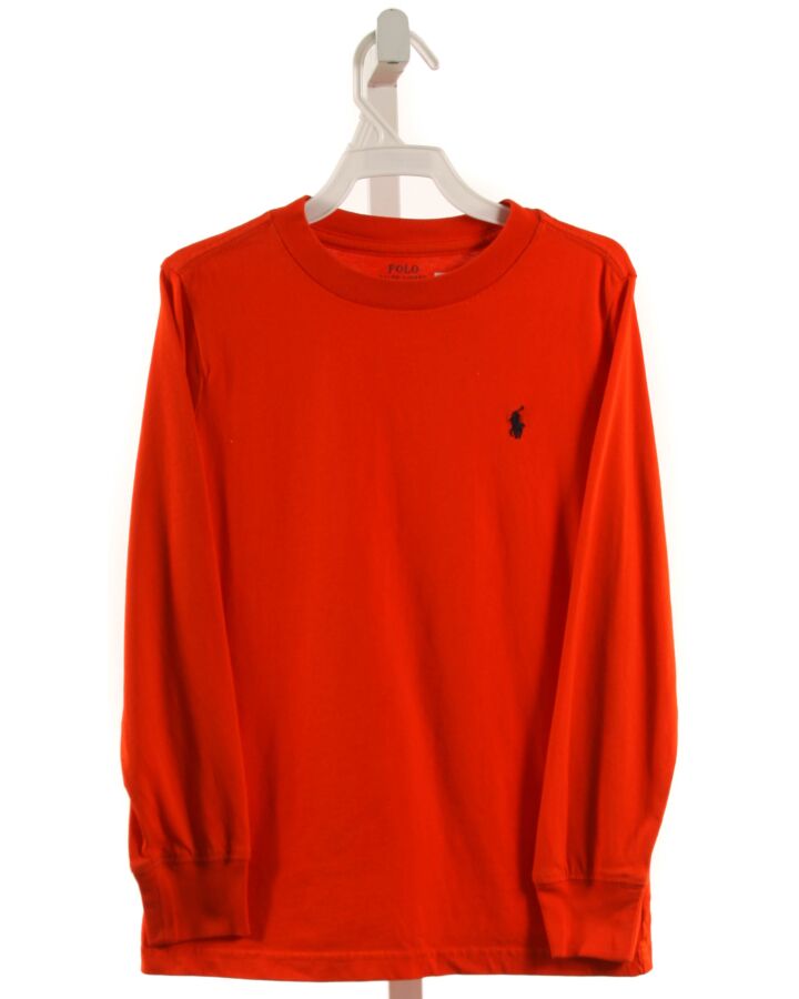 POLO BY RALPH LAUREN  ORANGE    KNIT LS SHIRT