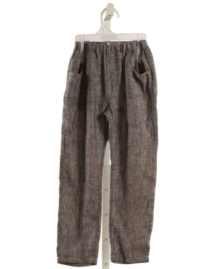 LEON  GRAY LINEN   PANTS