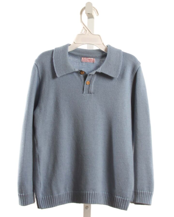 LA COQUETA  BLUE WOOL   SWEATER