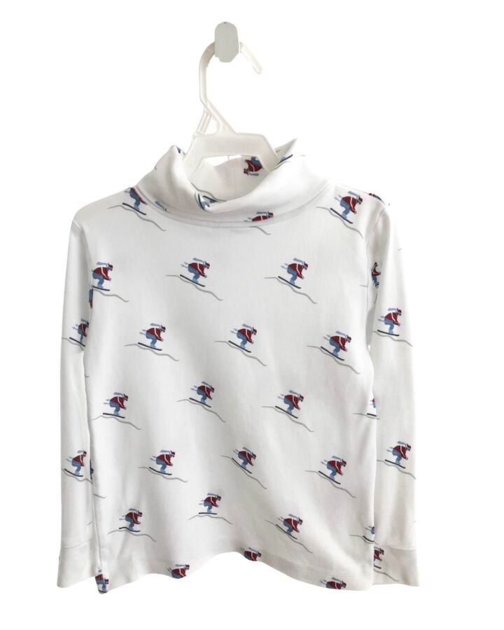 LITTLE ENGLISH  WHITE   PRINTED DESIGN KNIT LS SHIRT