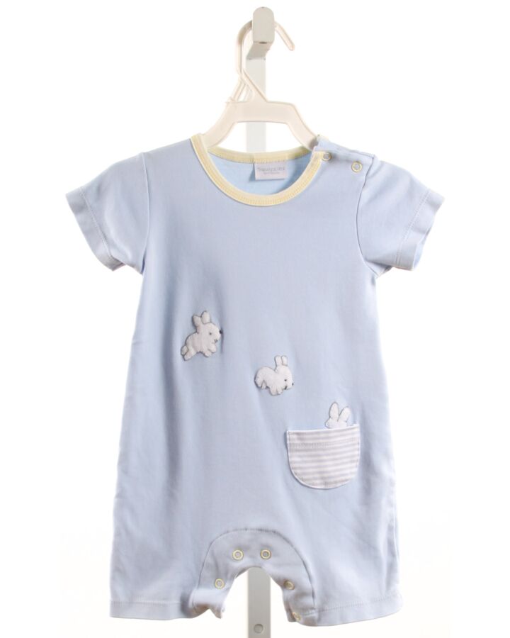 SQUIGGLES  BLUE KNIT   SHORTALL