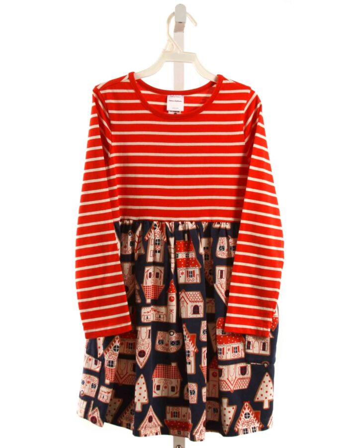 HANNA ANDERSSON  RED  STRIPED  KNIT DRESS