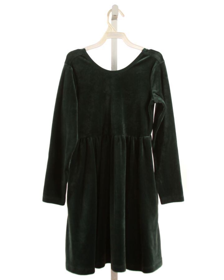 HANNA ANDERSSON  FOREST GREEN VELOUR   PARTY DRESS