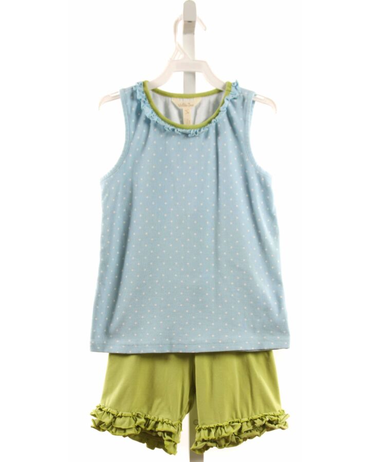 MATILDA JANE  AQUA  POLKA DOT  2-PIECE OUTFIT WITH RUFFLE