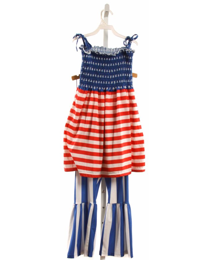 RUFFLE GIRL  MULTI-COLOR   SMOCKED 2-PIECE OUTFIT