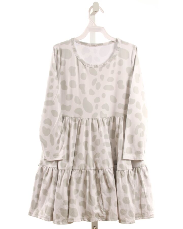 NO TAG  GRAY KNIT  PRINTED DESIGN DRESS