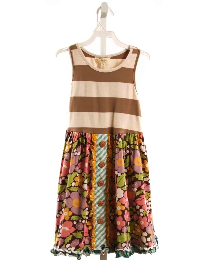 MATILDA JANE  MULTI-COLOR  FLORAL  DRESS WITH RUFFLE