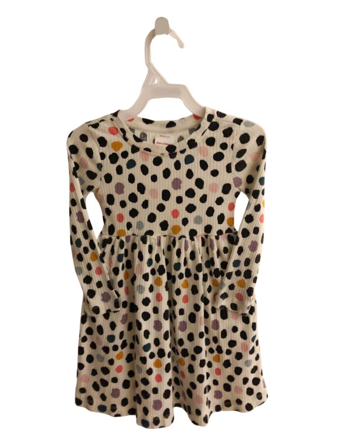 HANNA ANDERSSON  WHITE  POLKA DOT  KNIT DRESS