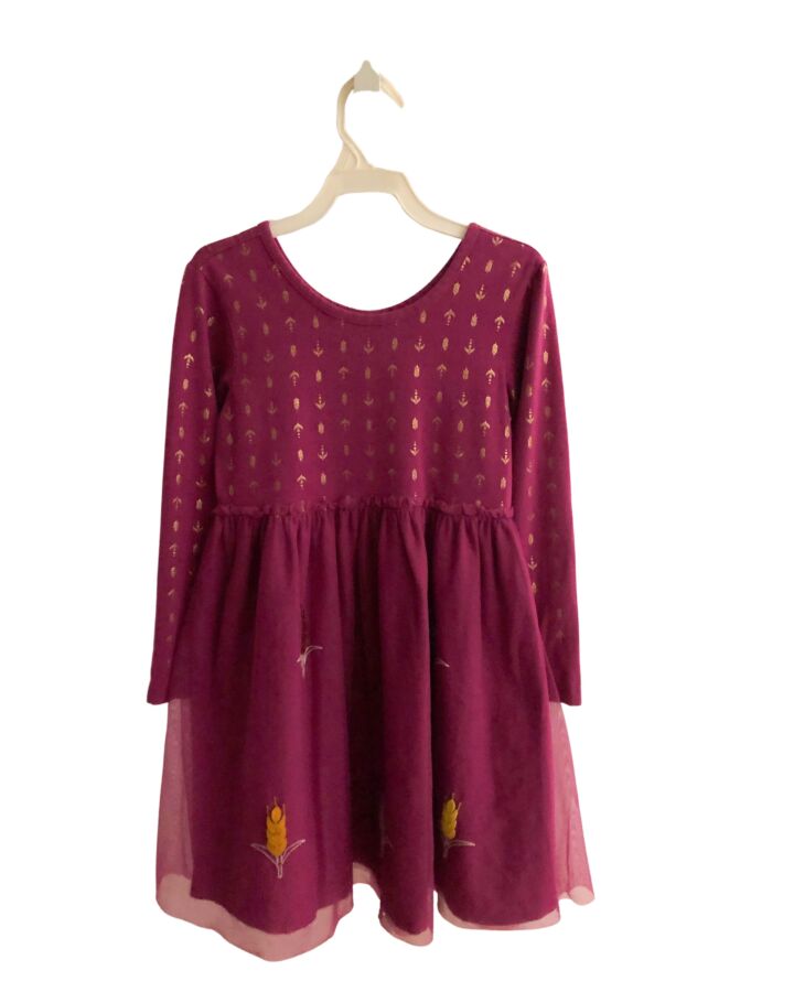 HANNA ANDERSSON  PURPLE TULLE FLORAL  KNIT DRESS