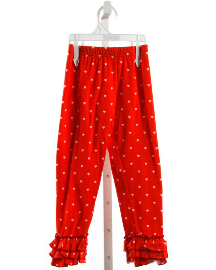 ELEANOR ROSE  RED KNIT  PRINTED DESIGN LEGGINGS