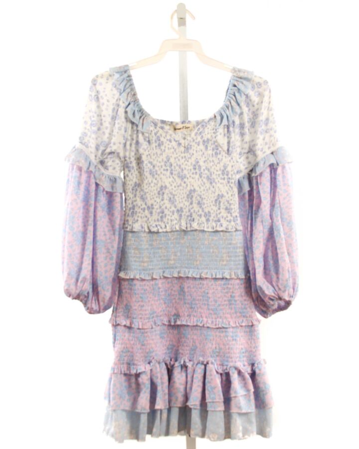 YVONNE & LOVE  LAVENDER  FLORAL SMOCKED DRESS