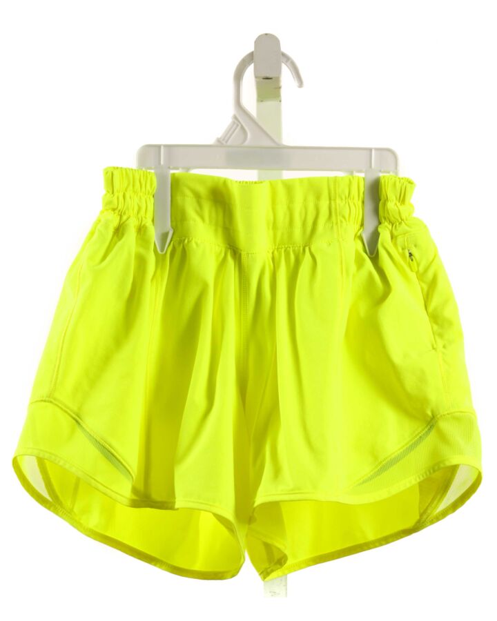 LULULEMON  BRIGHT YELLOW    SHORTS