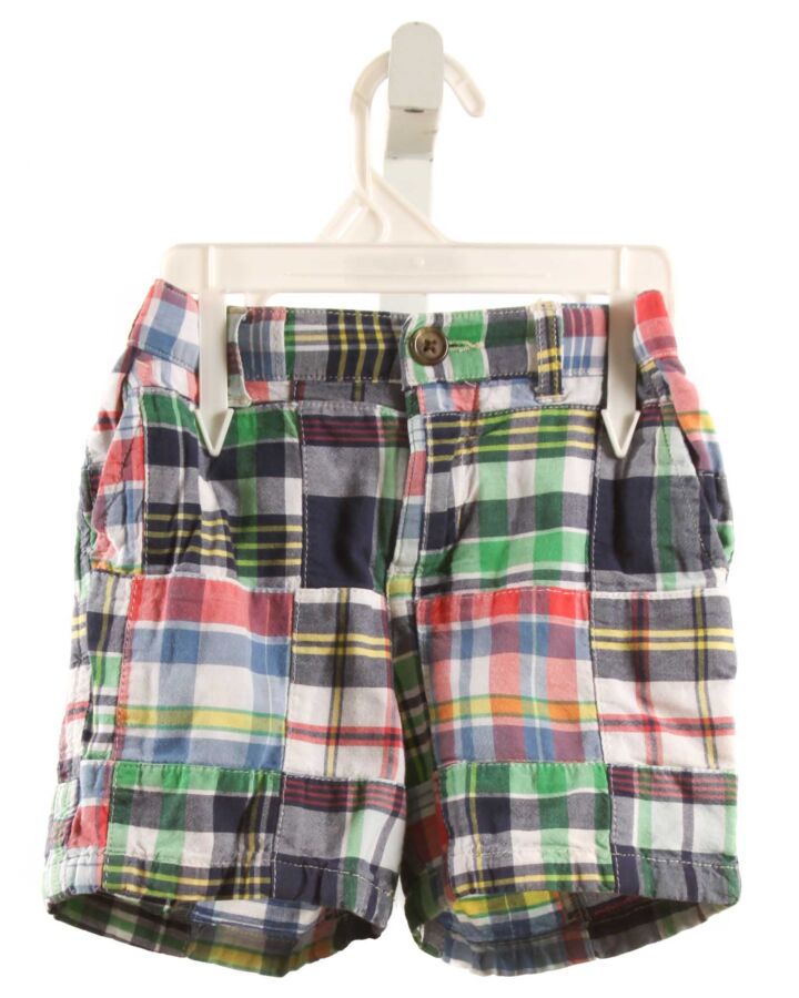 RALPH LAUREN  BLUE  PLAID  SHORTS