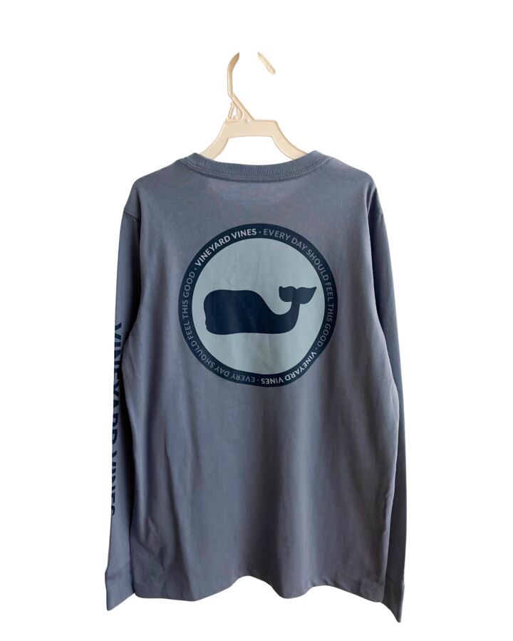 VINEYARD VINES  BLUE    KNIT LS SHIRT