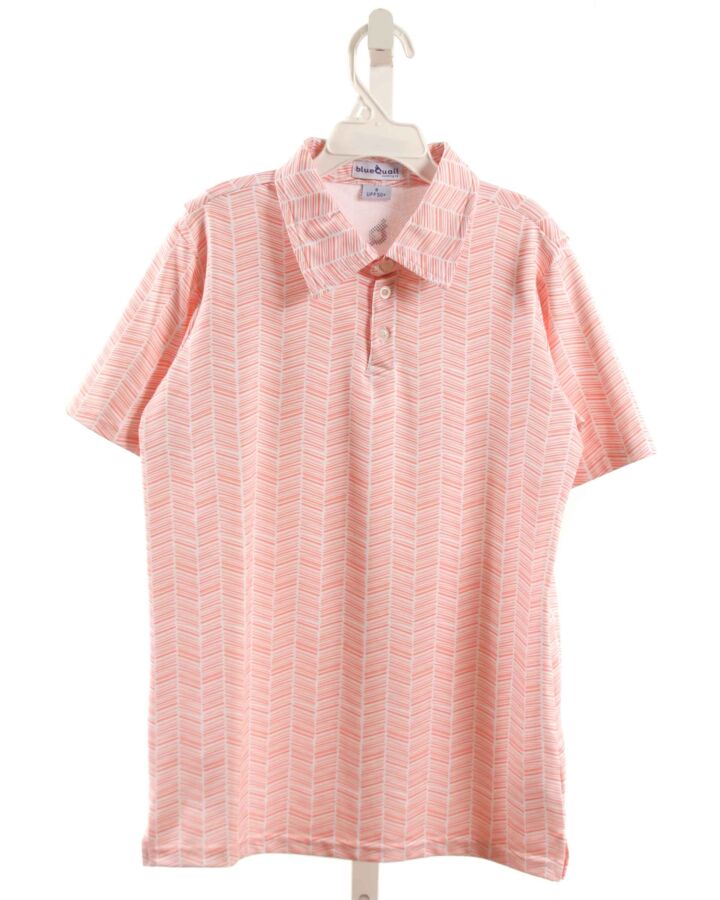 BLUE QUAIL  ORANGE    KNIT SS SHIRT