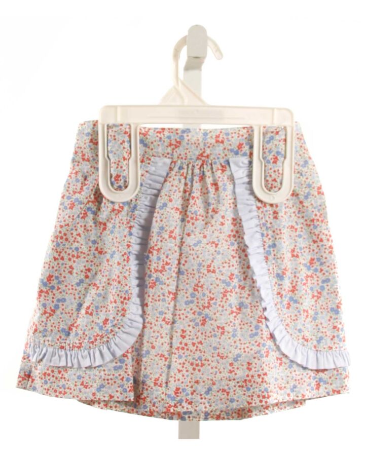 HANNAH KATE  MULTI-COLOR  FLORAL  SKIRT WITH RUFFLE