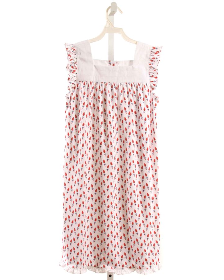 LILA + HAYES  WHITE   PRINTED DESIGN KNIT DRESS