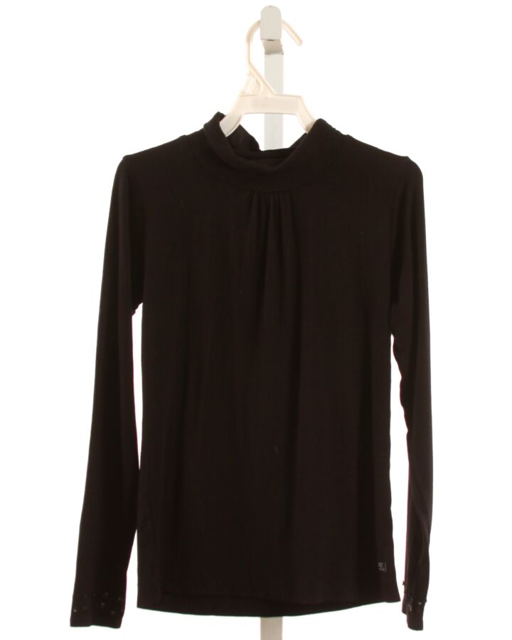 LILI GAUFRETTE  BLACK    KNIT LS SHIRT WITH SEQUINS